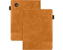 Hoes Geschikt voor Kobo Clara BW Leren Hoesje Bookcase Cover Hoes - Hoesje Geschikt voor Kobo Clara BW Hoes Cover Case Leer - Bruin