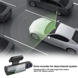 Dashcam Auto - Wifi Rijrecorder - 2 Kanaals 1080P - Groothoeklens (170°/110°) - Super Nachtzicht - G-Sensor - Parking Monitoring - Loop Opname — thumbnail 5