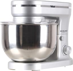 Michelino Keukenmachine 1200W - Inclusief Accesoires - 5L Mengkom - Zilver — thumbnail 1