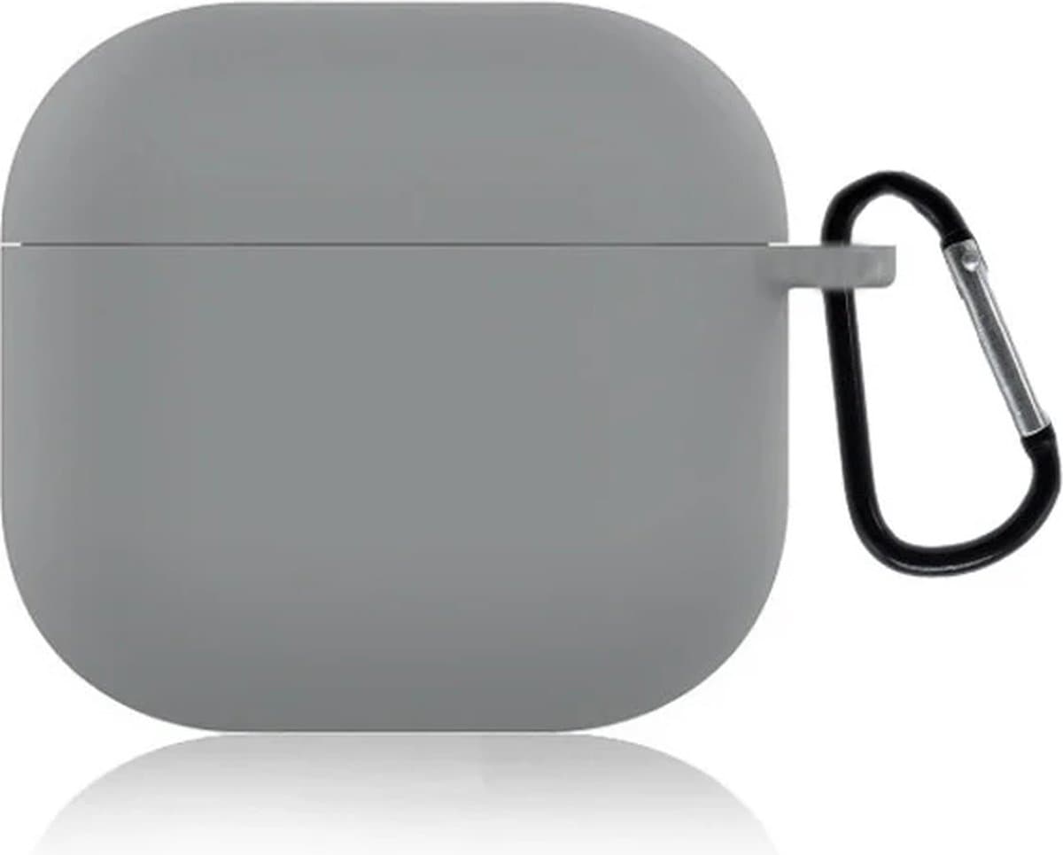 ShieldCase Siliconen Hoesje Geschikt voor Airpods 4 - Siliconen Case voor Apple Airpods 4 Case Hoesje - Grijs — afbeelding 1