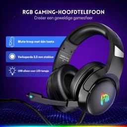 StayPowered Gaming Headset - Haarscherp Geluid & RGB Stijl - Stereo Surround Sound - Multiplatform Compatibiliteit - Ruisonderdrukkende Microfoon - Flip-Mute Schakeling - Comfortabele Pasvorm - Premium Materialen - Levering Sneller dan Aangegeven! — thumbnail 2