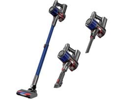 Steelstofzuiger Draadloos - Zonder Zak op Accu - 3 Verschillende Opzetstukken - Kruimelzuiger - 250W - 23Kpa