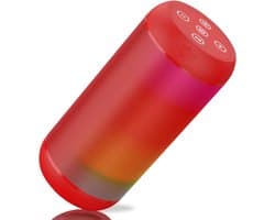 Bluetooth speaker rood-draadloze luidspreker dubbele luidsprekers-Supersubwoofer-AUX-TF en USB-18 uur muziek-RGB-licht-Bluetooth-5.3-rood