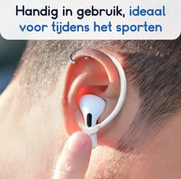 Ibley EarLoop Sport hooks roze voor Apple AirPods Pro 1/2 & AirPods 3/4 - Oorhaken - Siliconen sport haken - Geschikt voor AirPods Pro 1/2 en Apple AirPods 3/4 - Set van 2 — thumbnail 5