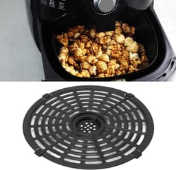 Vervangende Grillpan - Ronde Hittebestendige Nonstick Air Fryer Rek Lade Mand - Vaatwasmachinebestendig - 20CM . — thumbnail 6