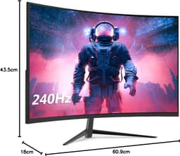 ApexArte® Gaming Monitor - Draagbare Scherm - Gaming - Full HD - 240Hz - Zwart — thumbnail 2