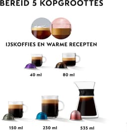 De'Longhi Nespresso Vertuo Next ENV120.BM - Koffiecupmachine - Zwart — thumbnail 5