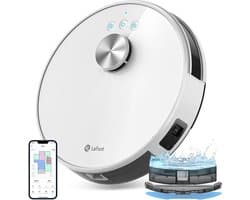 Lefant M1 Robotstofzuiger met DWEIL - LDS Navigatie - 4000Pa Zuigkracht - App/Alexa Bediening - Slimme Multi-Floor Mapping - 150 Min Runtime - Voor Tapijt en Harde Vloeren
