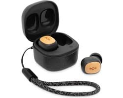 House of Marley Smile Jamaica TWS Draadloze Oordopjes - Bluetooth Oortjes Draadloos - 14 uur Batterijduur - Met Microfoon - Gemaakt van Duurzame Materialen - Zwart