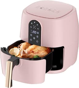 Multifunctionele Airfryer - Slimme Friteuse - Gezond Koken - Digitale Touch Bediening - 6L Grote Capaciteit - Roze — thumbnail 1