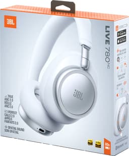 JBL Live 780NC - Draadloze Noise Cancelling Koptelefoon - Bluetooth Over-Ear - 80 uur batterij - Hi-Res Audio - Multipoint - JBL Signature Sound - Wit — thumbnail 10