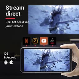 STOBE® Mini Cinema - Draagbare Mini beamer - Alles in één TV beamer - Mini projector geschikt voor smartphone Iphone en Andoid - 4K support - Ultra HD - WIFI - Bluetooth — thumbnail 4