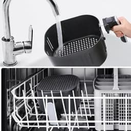 Klausberg KB-7571 - Heteluchtfriteuse - 1800W - 7,7L - Rood — thumbnail 7
