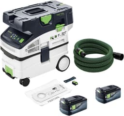 Festool CTLC MIDI I-Basic accu-afzuigwagen 36 V (2x 18 V) stofklasse L + 2x accu 5,0 Ah - zonder lader — thumbnail 1