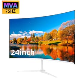 Cellista Curved Monitor 24 Inch - Gaming Monitor FHD 1080P - 75Hz Scherm - VA Display 3000R - 2ms Reactietijd - HDMI VGA - VESA - 1920×1080 — thumbnail 1