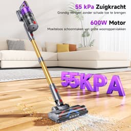 Tdyon Steelstofzuiger Draadloos-70000 Pa Zuigkracht/680W/75 Min/1,8 l, Wassertank-Akku-Stielstaubsauger -LED, Anti-Tangle-HEPA-filtratie — thumbnail 2