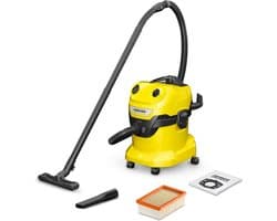 Nat-droog stofzuiger - Allesreiniger - Snel reinigen - Krachtige zuigkracht - 20 liter container - Geel