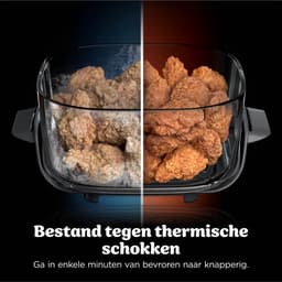 Ninja CRISPi PRO 7-in-1 Glazen Airfryer met 7 functies - Airfryen, Bakken, Braden, Rijzen, Drogen. Max Crisp en Opnieuw krokant maken - 2.3 liter en 5.7 liter glazen schaal - PFAS vrij koken - Stone - AS101EULG — thumbnail 14