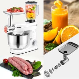 Keukenmachine - Keukenapparaat - Bakken en Mixen - 3-in-1 Multifunctioneel - 8L Kom — thumbnail 5