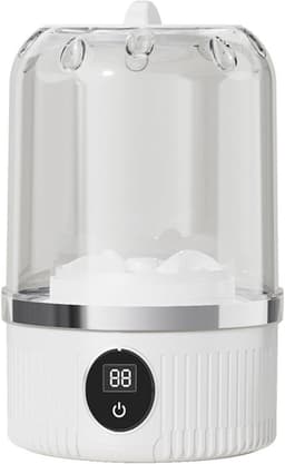 Draagbare Wasmachine - Mini Wasreiniger - Reizen Onderweg - USB Oplaadbaar - 20x13x13 cm - Wit — thumbnail 1