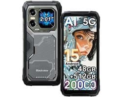 Blackview XPLORE 1 Robuuste Smartphone 5G - 48GB RAM - 512GB ROM - 20000mAh - 6.78 inch Robuuste Telefoon - Android 15 - 64MP+50MP Camera - IP68/IP69K - NFC - OTG - GPS - Zwart