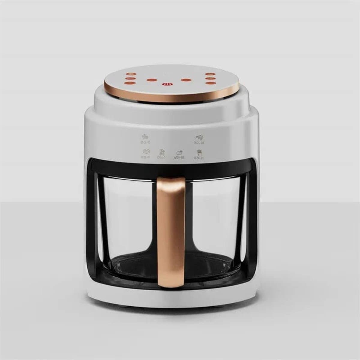 Airfryer - 3L – Heteluchtfriteuse - 1000W – Olievrij Frituren – LED Touchscreen - en 360° Hete Lucht – Voor Gezonder Koken - Veilig in Gebruik - Wit — afbeelding 1