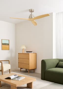 CREATE - Stille plafondventilator met technische ABS bladen 40W (Ø132cm) - Geen licht - Met WiFi + Afstandsbediening - 6 snelheden - Programmeerbaar - WIND STYLANCE — thumbnail 4