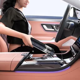 Sander Shop stofzuiger, Autostofzuiger, draagbare draadloze luchtblazer, oplaadbare handstofzuiger, diverse mondstukken voor auto, autostoelen, huis, meubels, dierenharen, vrachtwagen, tapijt, camping — thumbnail 2