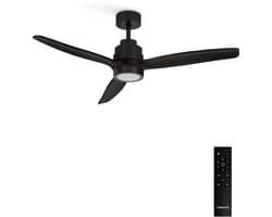 CREATE - Stille plafondventilator van 40 W met technische ABS-bladen, verkrijgbaar in verschillende maten - S - Met licht - Afstandsbediening - WIND STYLANCE — afbeelding 1