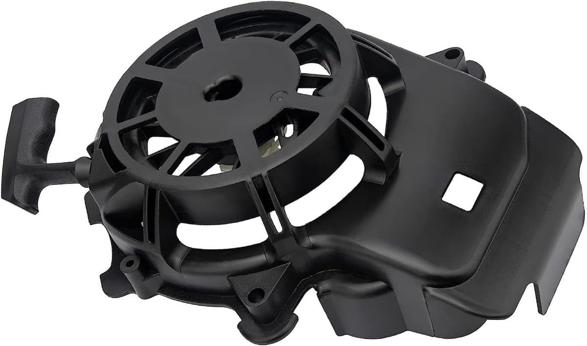 Terugslagstarter, trekkoordstarter en vervangingsonderdelen Geschikt voor grasmaaiermotoren van de modellen 093J02, 103M02, 103M05, 104M05, 103M0B en 104M02. — afbeelding 1