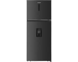 Heinner HF-HM413NFDXWDE++ Koel-vriescombinatie met Waterdispenser 413 L – Full No Frost – Inverter – LED Touch Display – Power Cool – Inox Antraciet – 5 Jaar Garantie