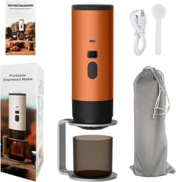 Drie-In-ééN Draagbare Koffiezetapparaat, Draagbare Koffiezetapparaat, Oplaadbare Koffiezetapparaat, Usb-Capsule Espressomachine (sinaasappel) — thumbnail 2