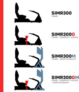 REBBLERS® SIMR 300 Sim Racing Cockpit - Racestoel - Volledig Verstelbaar - Zwart — thumbnail 3