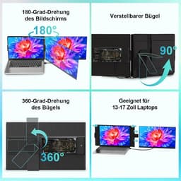 Draagbare Externe Monitor 15,6 Inch FHD 1080p voor Laptop en PC — thumbnail 2