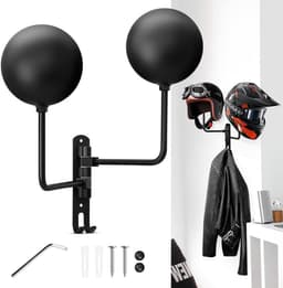 Wandhouder voor Motorhelm en Hoed - Stevige Metalen Ophanging — thumbnail 1