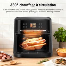 Grote 8L Heteluchtfriteuse 12-in-1 met Zichtbaar Venster - Gezond Frituren tot 80% Minder Vet — thumbnail 4