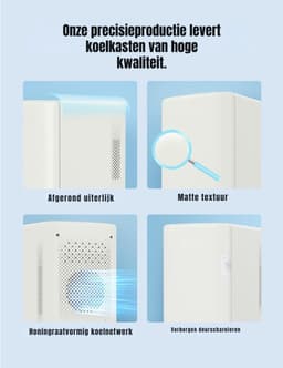 SCH® Mini Koelkast - Koelkast - Wit - 20cm x 26cm x 22cm — thumbnail 5