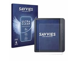 Savvies - Screenprotector voor Kobo Libra H2O / Colour 2024 - Folie Beschermfolie transparant 6 Stuks