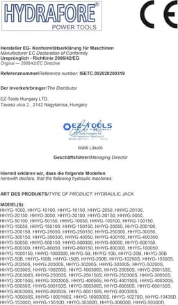 Krachtige Enkelwerkende Hydraulische Cilinder 100 Ton - 50 mm Slag — thumbnail 3