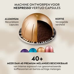 De'Longhi Nespresso Vertuo Up ENV200.W - Koffiecupmachine - 1.4 L - Snel opgewarmd - Wit — thumbnail 4