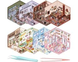 3D Huisstickers - Creatieve Scènes - 8 Sets