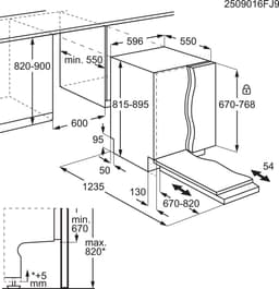 AEG GI8234B1SO 8000 - Inbouwvaatwasser - SatelliteClean Pro - 13 couverts - Energielabel B — thumbnail 2