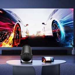 Draagbare 1080P projector met draadloze connectiviteit en 270° rotatie voor thuisbioscoop — thumbnail 3