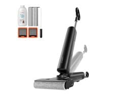 UWANT D600 Steelstofzuiger Draadloos Nat & Droog – Krachtige Handstofzuiger met Zelfreiniging, 21,6V Accu, Lichtgewicht (4,3 kg), voor Harde Vloeren, Tapijt & Huisdierenhaar