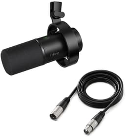 FIFINE K688 - Met XLR Kabel - USB / XLR - Dynamische Microfoon - Streaming - Podcasting - Gaming - Geschikt voor PS4 / PS5 / PC - Zwart — thumbnail 1