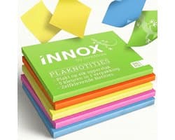 iNNOX Elektrostatische Sticky Notes 7x10 cm - Herbruikbare Haftnotizen zonder Lijm - Notitieblaadjes voor Whiteboard, Laptop & Muur - 500 Vellen Kleurrijke Notities