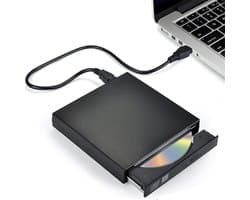 carmdering - Externe DVD & CD Speler - Externe DVD Speler voor Laptop - Externe DVD Speler Geschikt Voor Windows, Linux & Mac - USB - VERSIE DVD Speler