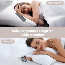 Slaapsprekers - Slaapkussenluidspreker - Slaapkussenluidspreker -Onderkussen Bluetooth Speaker - Witte ruis luidspreker - Stereobas - Draagbare Bluetooth-luidspreker - LED-scherm - Witte Ruis - Draadloos - Wit — thumbnail 2