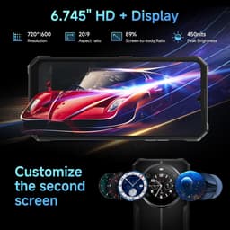 FOSSiBOT F109 Robuuste Smartphone 5G - 24GB RAM - 256GB ROM - 10600 mAh - 6,745 inch HD IPS Scherm - IP68 IP69K Outdoor Telefoon - Android 14 - GPS,NFC,Face ID,OTG — thumbnail 2