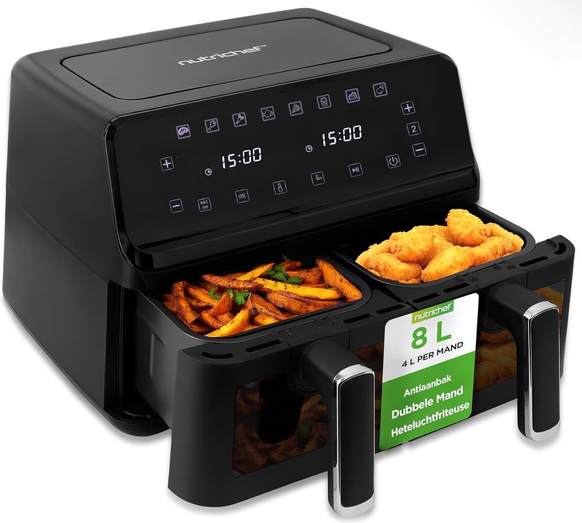 Airfryer XXL - Dubbele Mand Airfryer - keukengerei — afbeelding 1